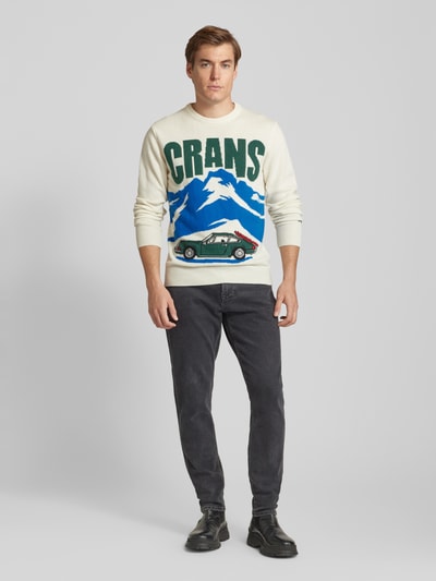 MC2 Saint Barth Strickpullover aus Woll-Mix Modell 'CRANS MONT' Offwhite 1