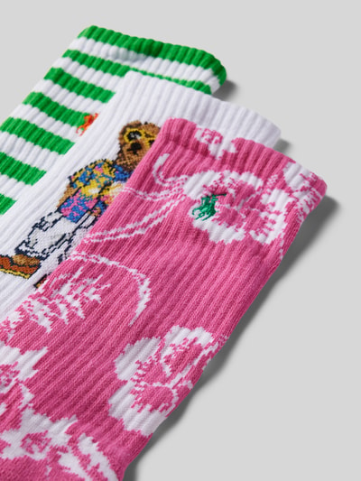 Polo Ralph Lauren Underwear Socken mit Motiv-Stitching im 3er-Pack Gruen 2