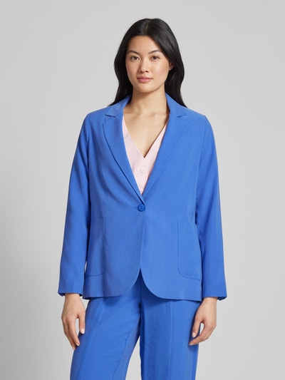 Milano Italy Blazer mit aufgesetzten Taschen Blau 4