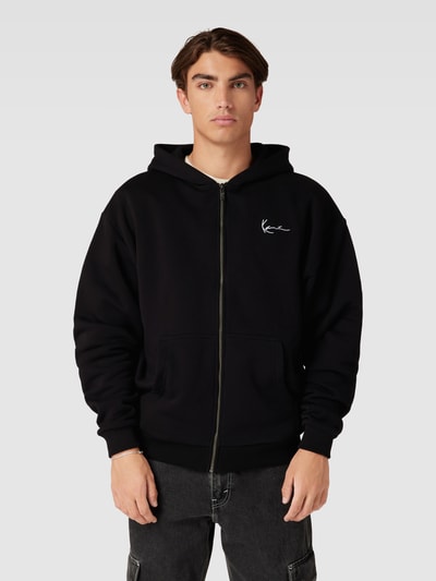 KARL KANI Sweatjacke mit Label-Detail Black 4