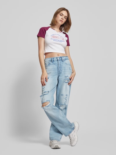 Tommy Jeans Jeansy o luźnym kroju z przetarciami model ‘BETSY’ Jasnoniebieski 1