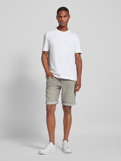 Tom Tailor Shorts mit 5-Pocket-Design Mittelgrau 1