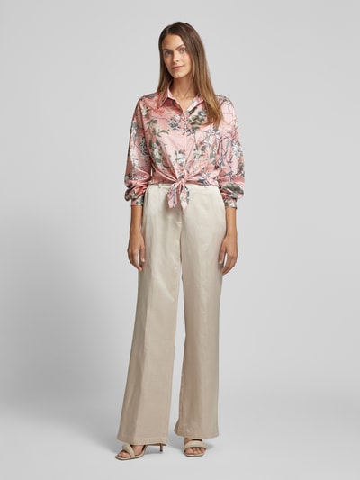 Guess Bluse mit floralem Print Modell 'BOWED JUN' Rosa 1