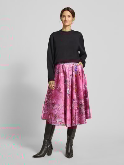 miss goodlife Kielanger Rock mit gelegten Falten Modell 'Cherry Blossom' Rosa 1