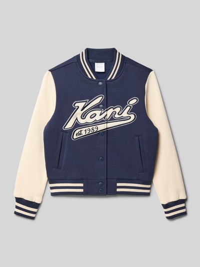 KARL KANI Kurtka baseballowa z listwą z zatrzaskami Niebieski 1
