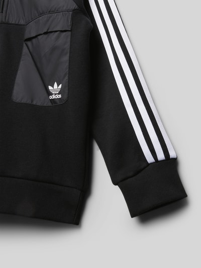 adidas Originals Sweatshirt met korte ritssluiting Zwart - 2