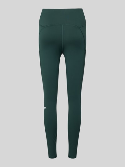 Produktfoto, Slim Fit Leggings mit Logo-Print von Fabletics, elastyczna mieszanka materiałów, krój slim fit, nadruk z logo, kieszenie na nogawkach, szeroki pas