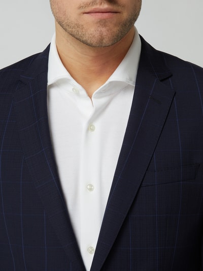 BOSS Slim Fit Anzug aus Schurwolle Modell 'Huge/Genius' Marineblau 3