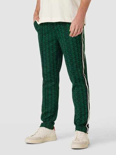 Lacoste Regular Fit Sweatpants mit grafischem Allover-Muster Gruen 4