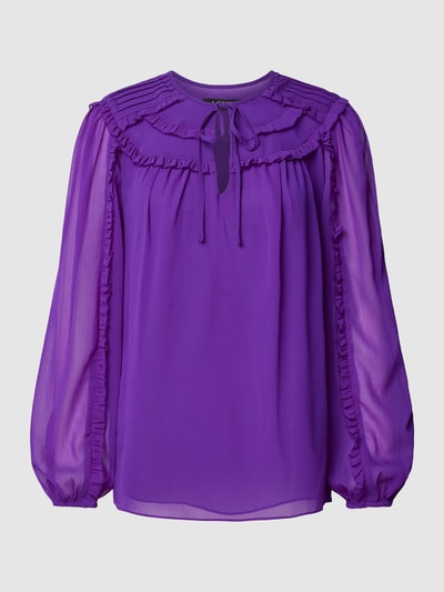 Lauren Ralph Lauren Blouse met druppelvormige hals, model 'AMAILLA' Paars - 2