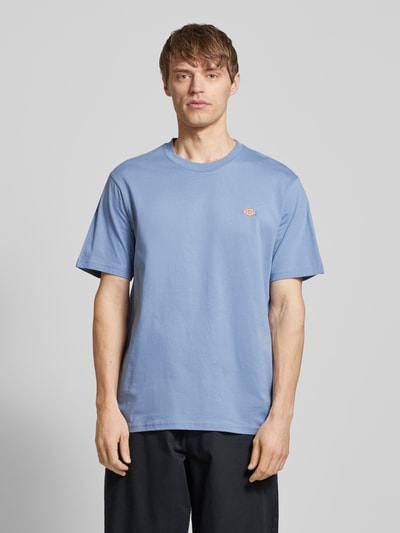 Dickies T-Shirt mit Label-Print Modell 'MAPLETON' Hellblau 4