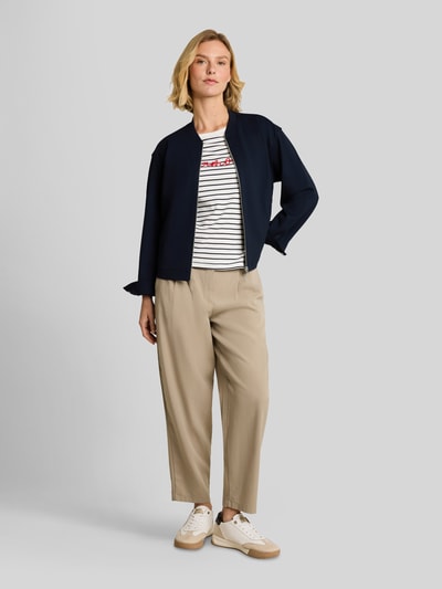 Tom Tailor Regular Fit Kurzblazer aus Viskose-Mix  Marine 1