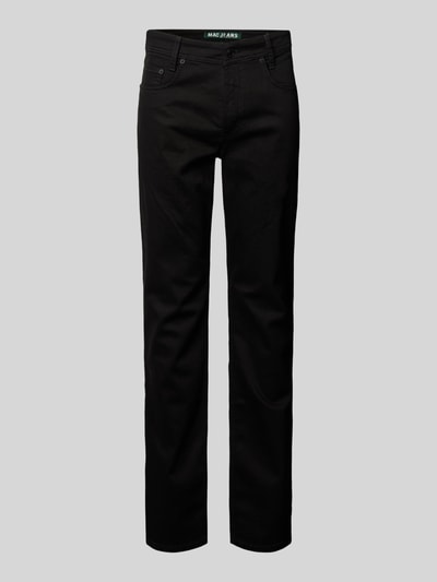 MAC Straight Leg Jeans im 5-Pocket-Design Modell 'ARNE' Black 1