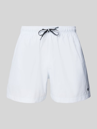 MCNEAL Relaxed Fit Badeshorts mit Logo-Stitching Weiss 1