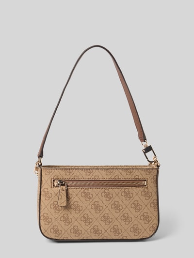 Guess Handtasche mit Label-Detail Modell 'NOELLE' Taupe 4