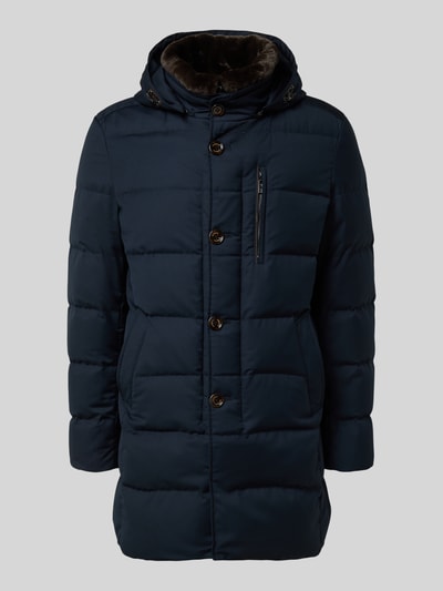 GimoS Steppmantel mit Kapuze Marine 2