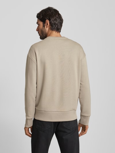 CK Calvin Klein Oversized Sweatshirt mit Label-Print Khaki 5