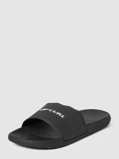 Rip Curl Slippers met labelprint, model 'SIDE SLIDE' Zwart - 1