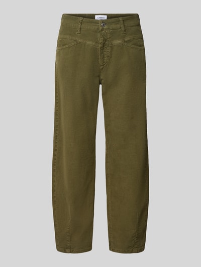 CAMBIO Tapered Fit Cordhose aus Baumwoll-Mix Modell 'ELIN' Oliv 1