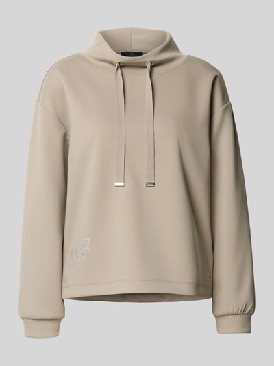 monari Sweatshirt met opstaande kraag Taupe - 2