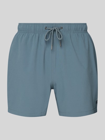 MCNEAL Relaxed Fit Badeshorts mit Strukturmuster Mittelgrau 1