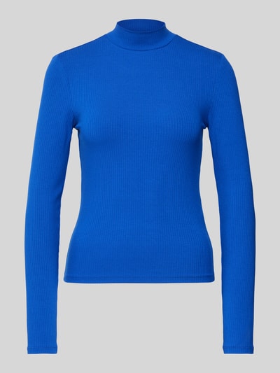 Vero Moda Shirt met lange mouwen en opstaande kraag, model 'MARY' Blauw - 2