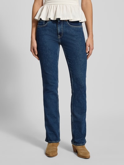 Pepe Jeans Jeansy z poszerzaną nogawką z mieszanki bawełny model ‘PIPER’ Ciemnoniebieski 4