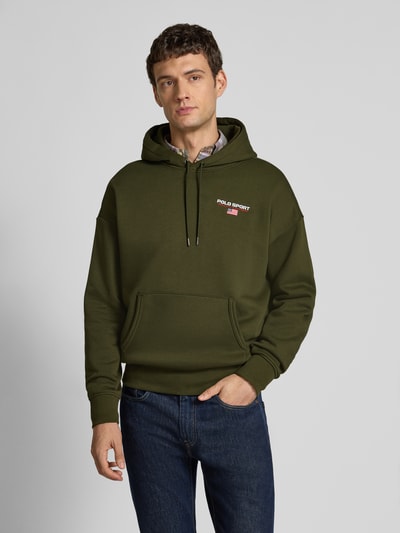 Polo Ralph Lauren Hoodie met labelstitching Olijfgroen - 4