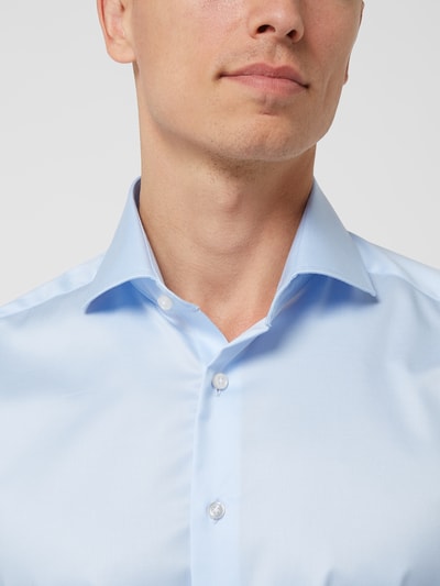 Eterna Slim Fit Business-Hemd mit Haifischkragen Bleu 3