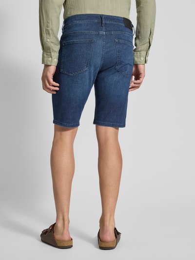 BOSS Orange Slim fit korte jeans in 5-pocketmodel, model 'Delaware' Donkerblauw - 5