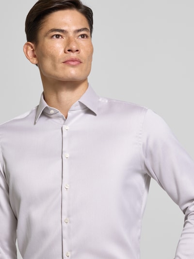 Jake*s Regular Fit Business-Hemd mit Kentkragen Taupe 3