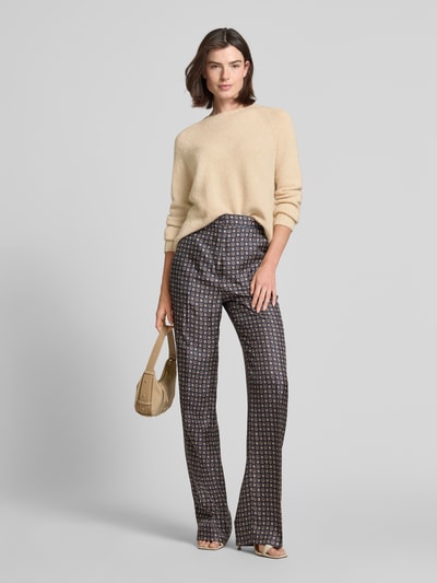 Weekend Max Mara Relaxed Fit Strickpullover aus Alpaka-Mix Modell 'GHIACCI' Ecru 1
