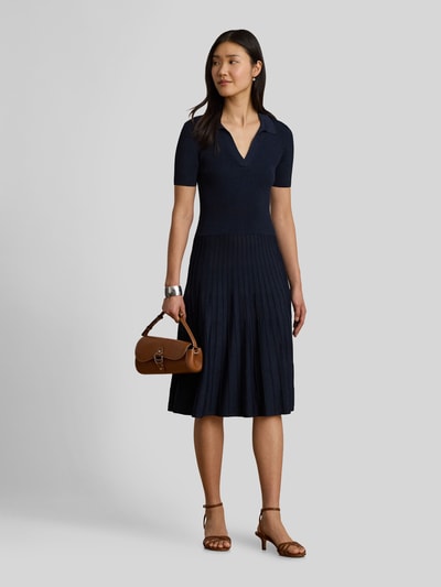 Lauren Ralph Lauren Freizeitkleid aus Viskose-Mix Marine 1