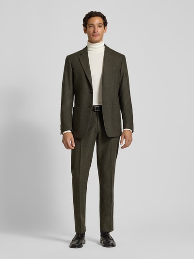 Tiger of Sweden Slim Fit Hose aus Woll-Mix mit Baumwoll-Anteil Modell 'Tenuta' Dunkelgruen 1