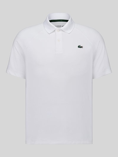 Lacoste Sport Regular Fit Sport-T-Shirt mit Polokragen Weiss 2