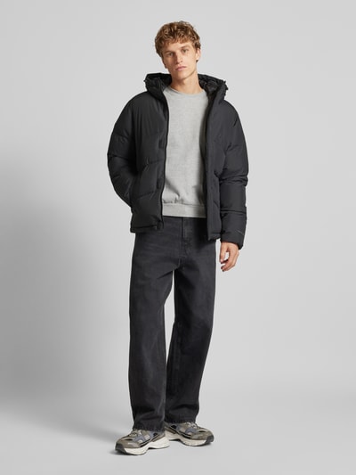 Jack & Jones Kurtka pikowana ze stójką model ‘WORLD’ Czarny 1