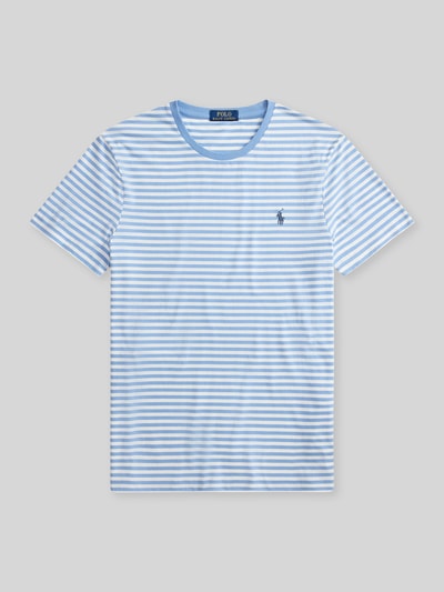Polo Ralph Lauren T-shirt Slim Fit z czystej bawełny Błękitny 2