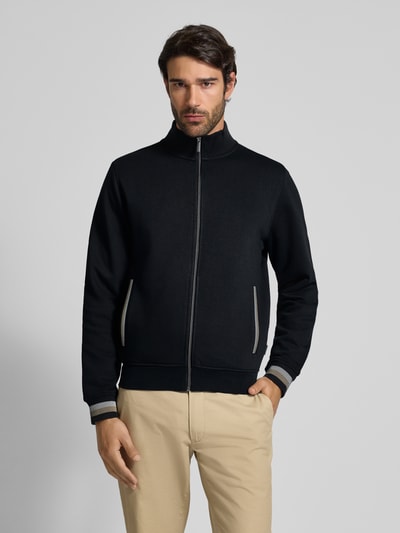 bugatti Sweatjacke mit Stehkragen Black 4