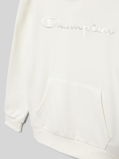 CHAMPION Hoodie met labelstitching Ecru - 2