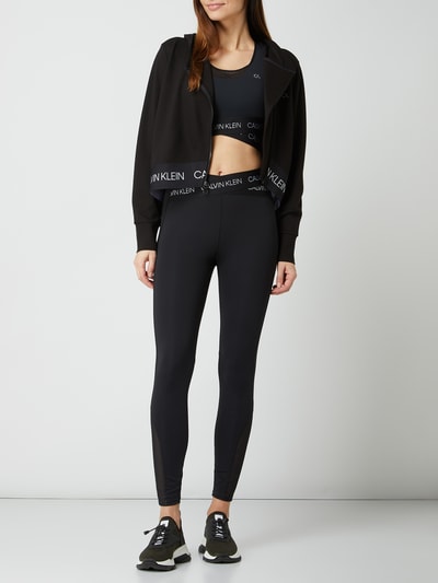 Calvin Klein Performance Sweatjack met asymmetrische ritssluiting  Zwart - 1