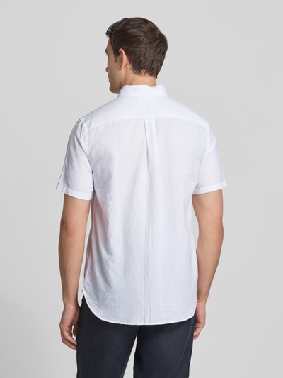 Tommy Hilfiger Regular Fit Freizeithemd aus Baumwoll-Leinen-Mix Weiss 5