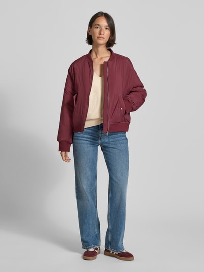 FREE/QUENT Gebreide pullover met deelnaad, model 'Claura' Beige - 1