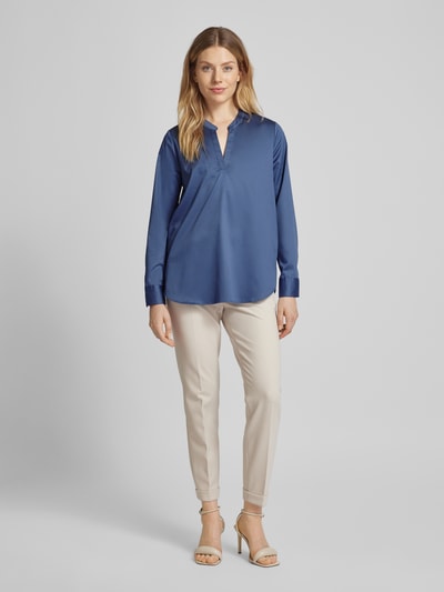 Eterna Comfort fit blouseshirt met Rookblauw - 1