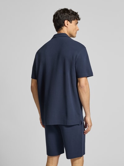 Christian Berg Men Regular Fit Freizeithemd mit Reverskragen Marine 5