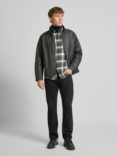 Barbour Kurtka z dwustronnym zamkiem błyskawicznym model ‘Check Harrington Wax’ Zielony 1