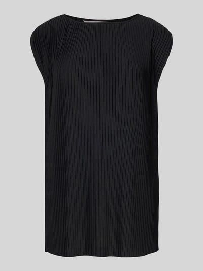 MaxMara Leisure Blousetop met plissévouwen, model 'CAMBUSA' Zwart - 2