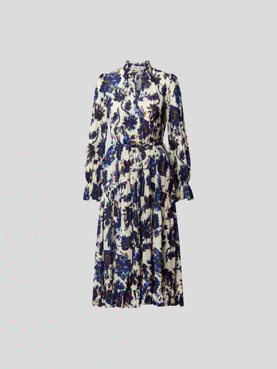 Diane von Furstenberg Midikleid mit floralem Muster Helltürkis 2
