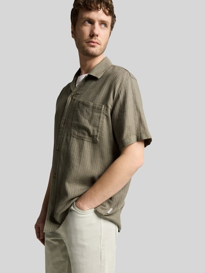 Tom Tailor Regular Fit Freizeithemd aus Leinen-Baumwolle-Mix Lind 3