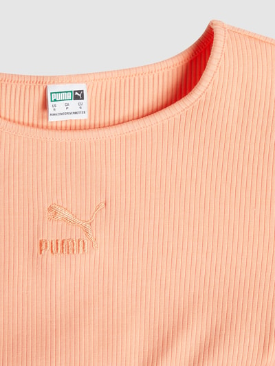 PUMA PERFORMANCE Crop Shirt mit Label-Stitching Apricot 2