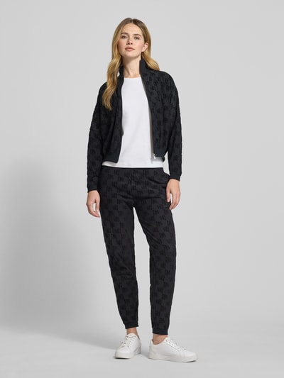 HUGO Slim fit sweatpants van katoenmix, model 'TERRYMONOGRAM' Zwart - 1